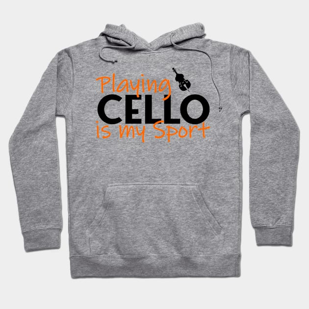 playing cello is my sport Hoodie by Jabinga